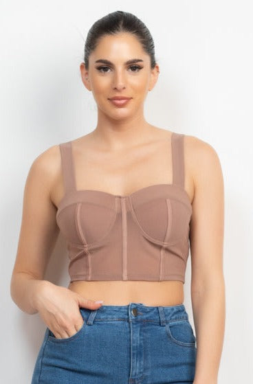 Cropped Binding Tank Top