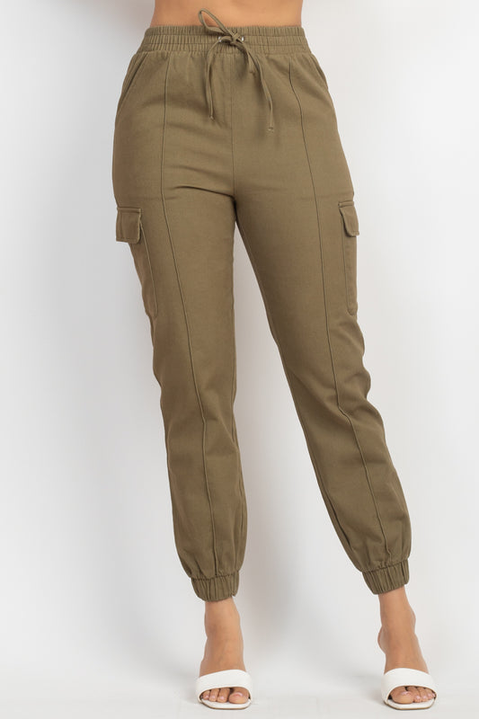 High Rise Pocketed Jogger Pants