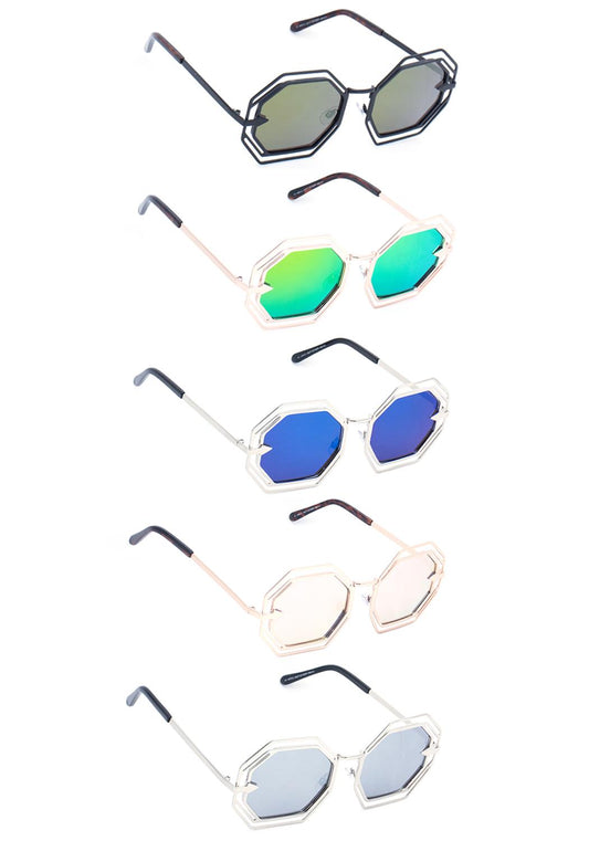 Modern Design Octagon Shape Sunglasses