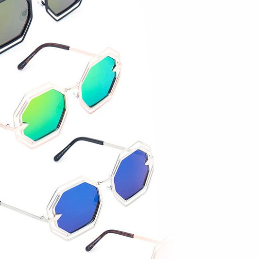 Modern Design Octagon Shape Sunglasses
